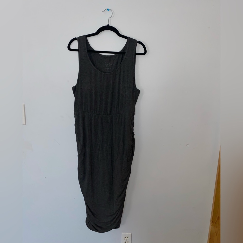 Gray Maternity Dress